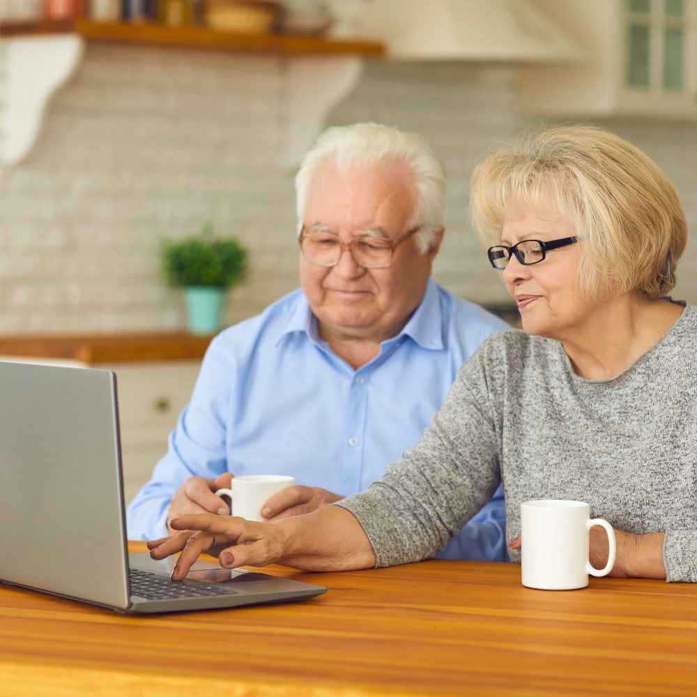 Virtual visits with Grandparents