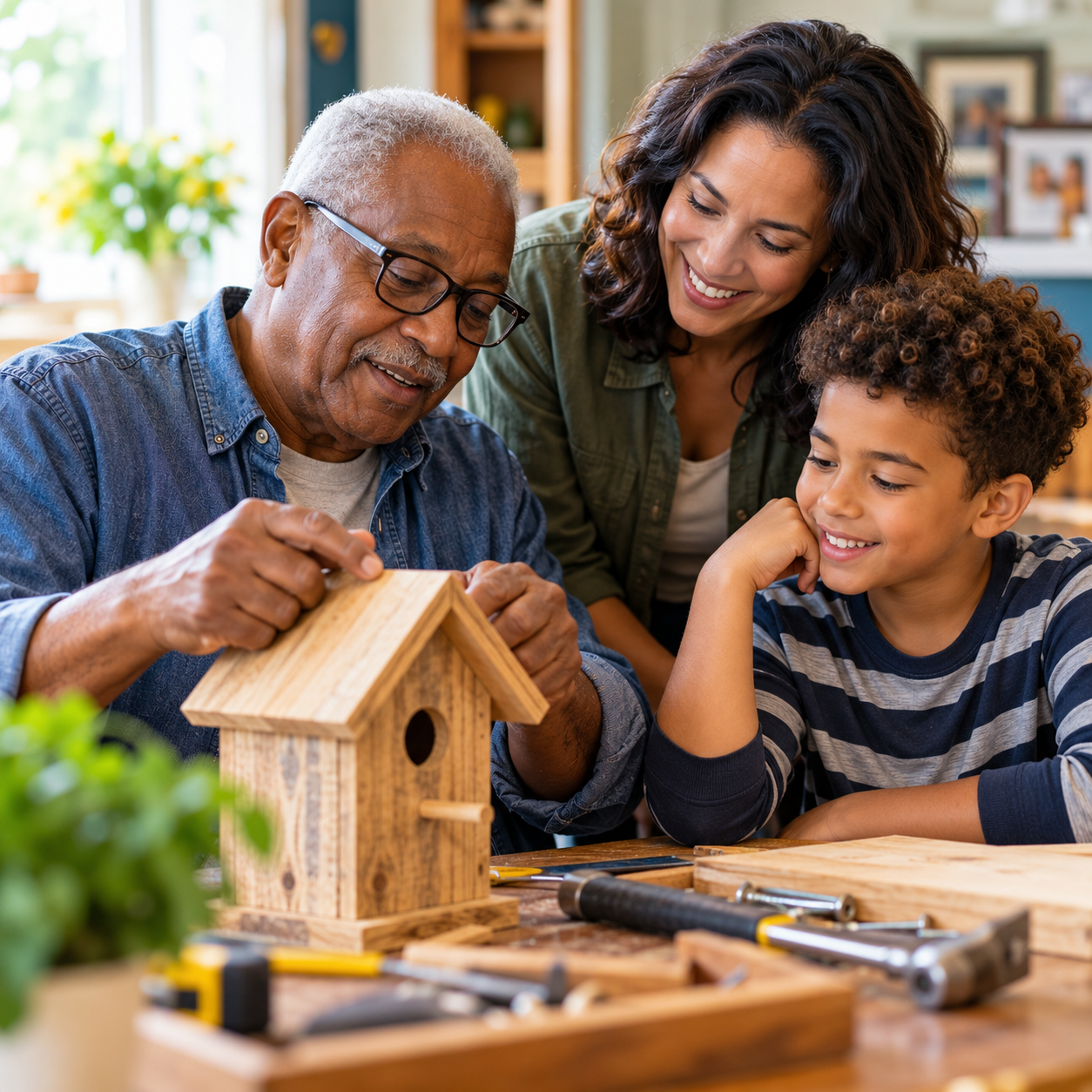 Parent adjusting to receiving care